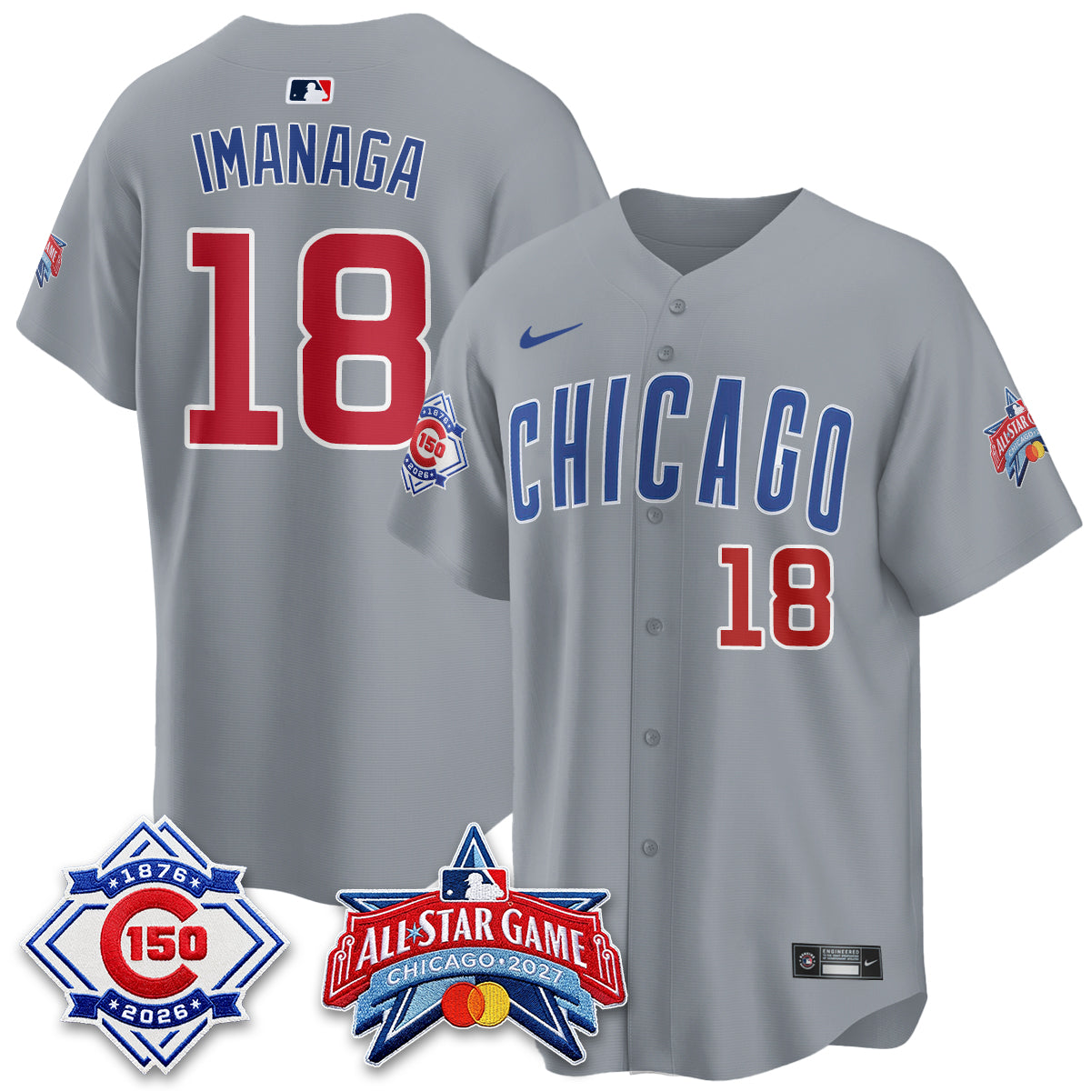 Chicago Cubs 2027 All Star Game Vapor Limited Blue Jersey - Stitched