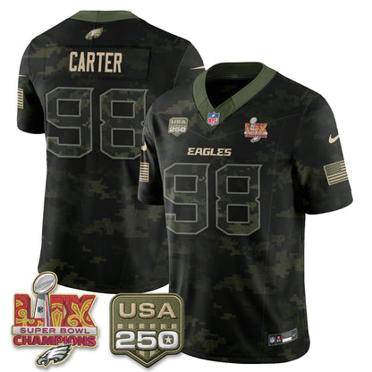 Philadelphia Eagles Salute to Service Vapor Jersey - Stitched