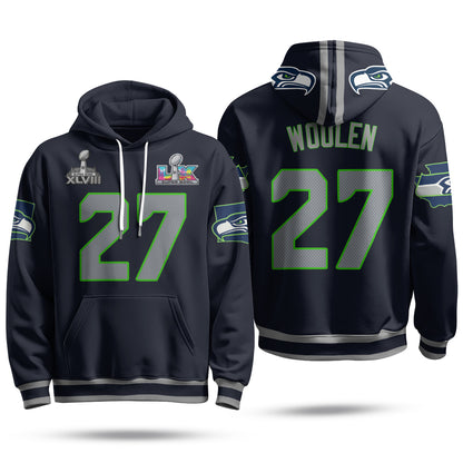 Seattle Seahawks S.Bowl Champs Hoodie - Stitched