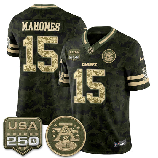 Kansas City Chiefs 2026 Salute to Service Vapor Jersey - Stitched-NQD.