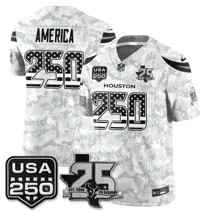 Houston Texans 2026 Salute to Service Edition Vapor Jersey - Stitched