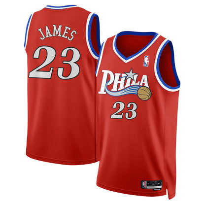 Philadelphia 76ers LeBron James #23 Throwback Vapor Jersey - Stitched