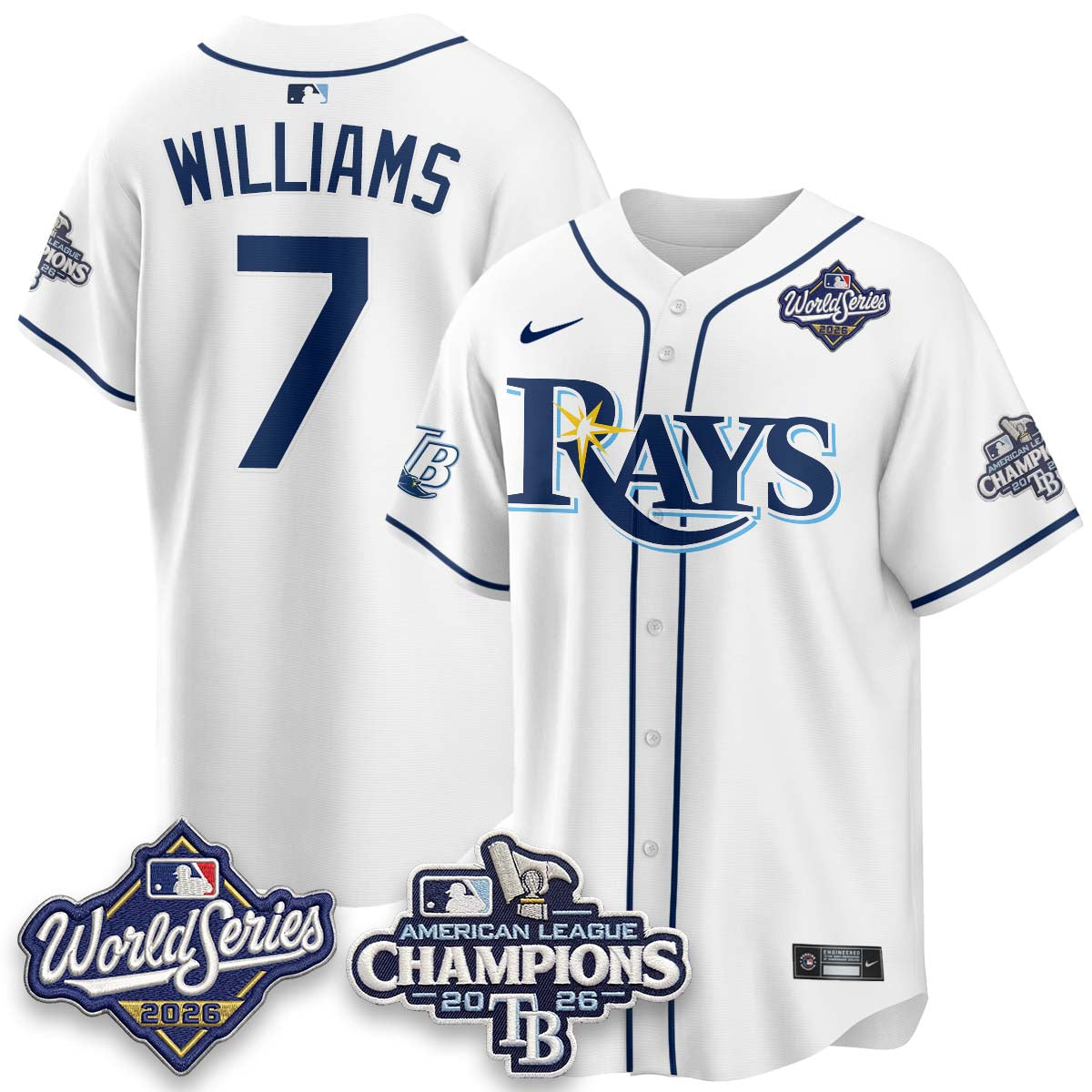 TB - 2026 AL Champions Vapor Jersey - Stitched - NQD (city)