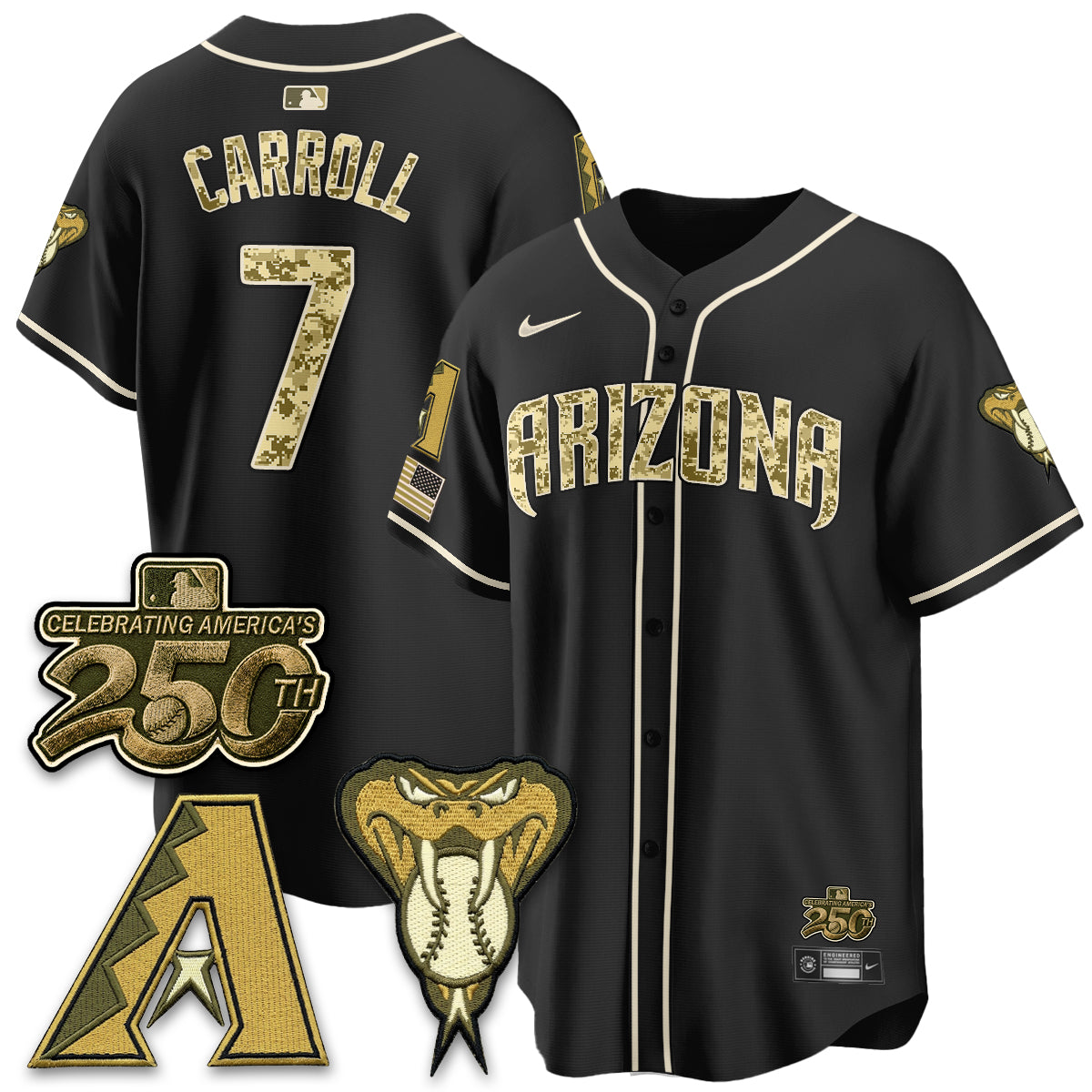 Arizona Diamondbacks Salute to Service 2026 Vapor Premier Limited Jersey - All Stitched