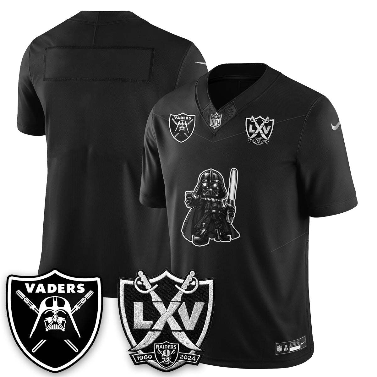 Las Vegas Raiders x Dark Lord Edition Vapor Jersey - Stitched
