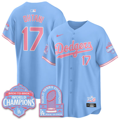 Los Angeles Dodgers x Bubblegum Vapor Jersey - Stitched