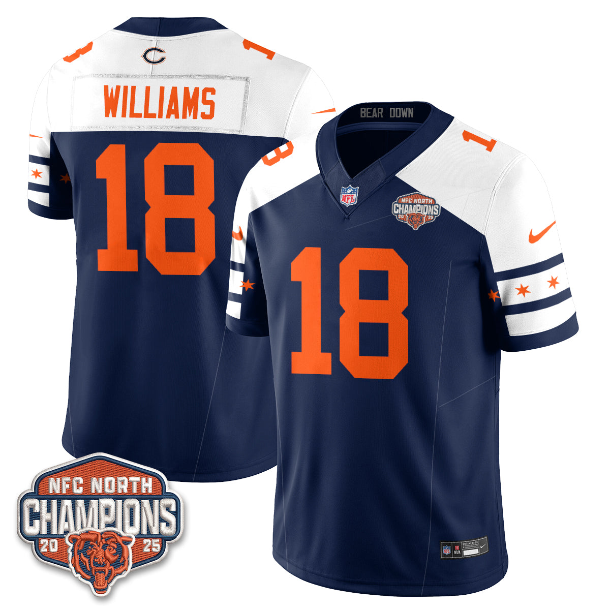 Chicago Bears Fangear Edition Vapor Jersey - Stitched