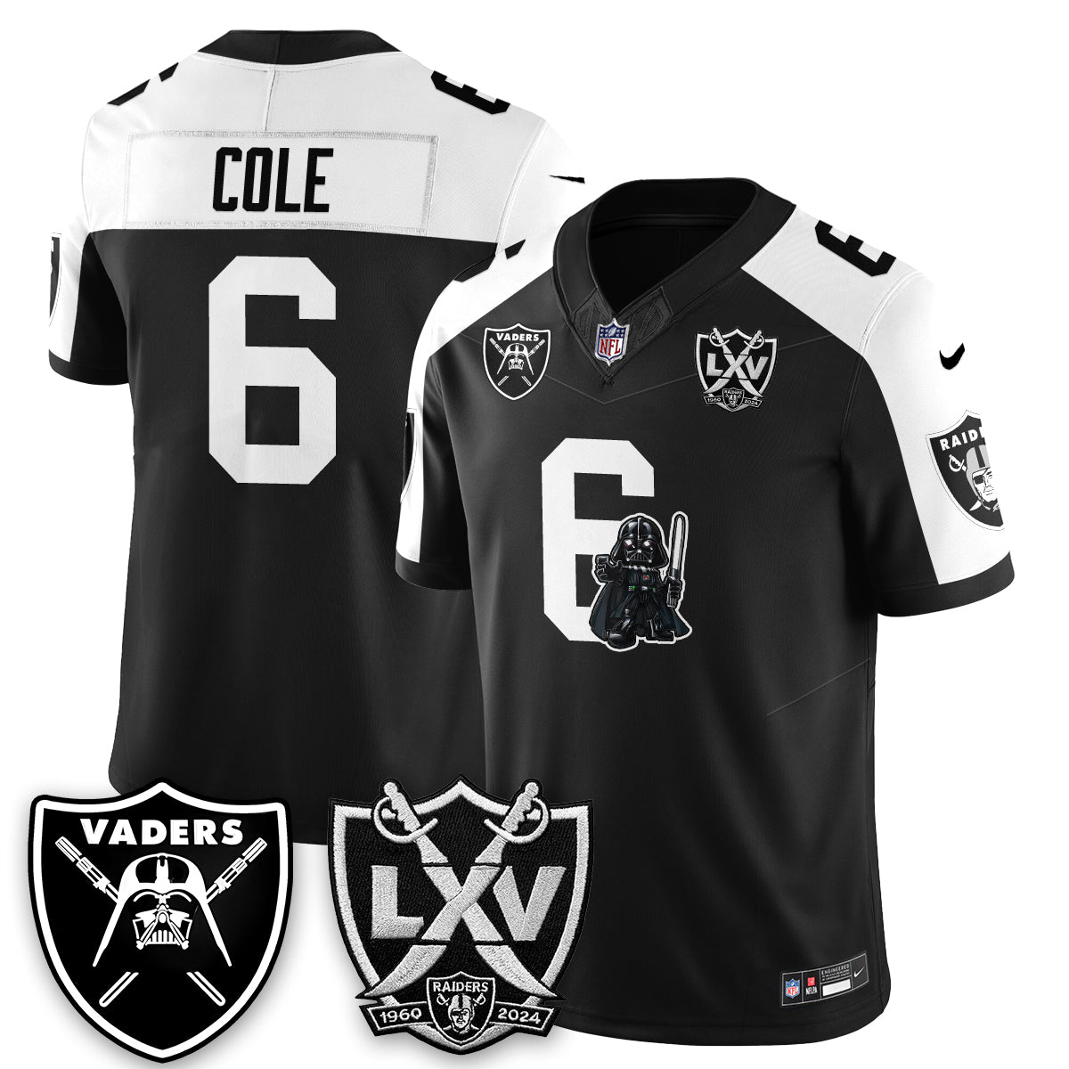 Las Vegas Raiders x Dark Lord Edition Vapor Jersey - Stitched