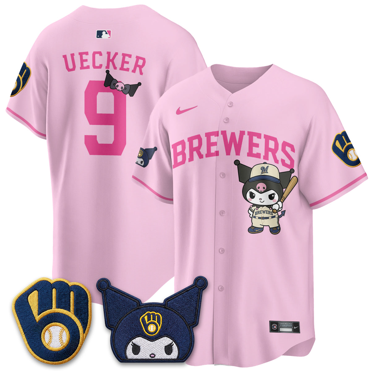 Milwaukee Brewers x  KRM Edition Vapor Jersey - Stitched