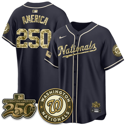 Washington Nationals Armed Force Day 2026 Vapor Limited Jersey - Stitched