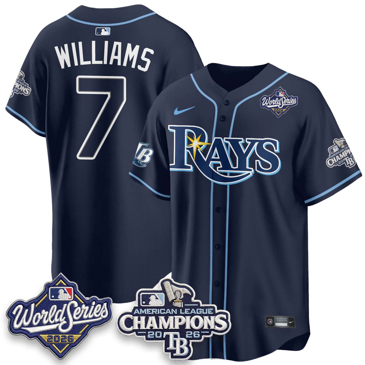 TB 2026 AL Champions Vapor Jersey - Stitched-NQD
