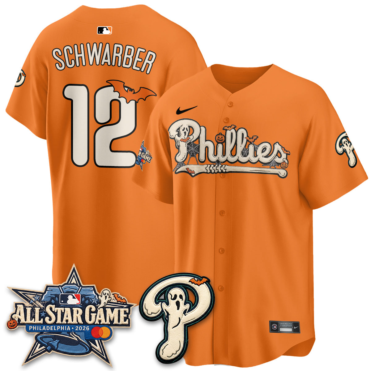 Philadelphia Phillies Halloween 2026 Vapor Limited Jersey - Stitched