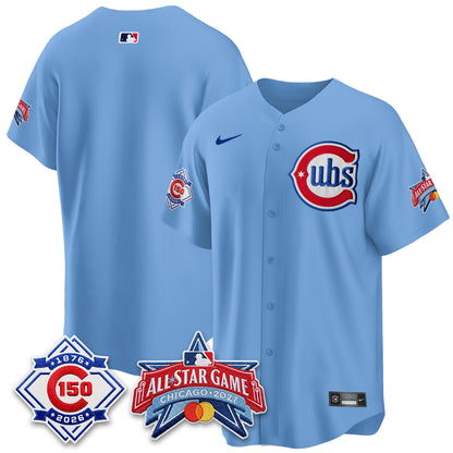 Chicago Cubs 2027 All Star Game Vapor Limited Blue Jersey - Stitched