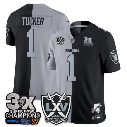 Las Vegas Raiders Split Edition Vapor Jersey V2- Stitched