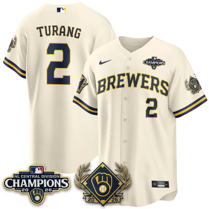 MIL 2026 NL Division Champs Vapor Blue Jersey - Stitched