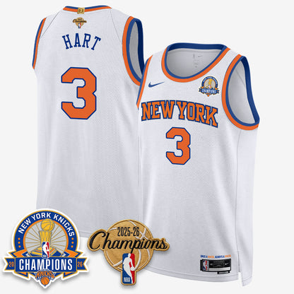 New York Knicks 2026 Basketball Champions Gold Edition Vapor Jersey- Stitched