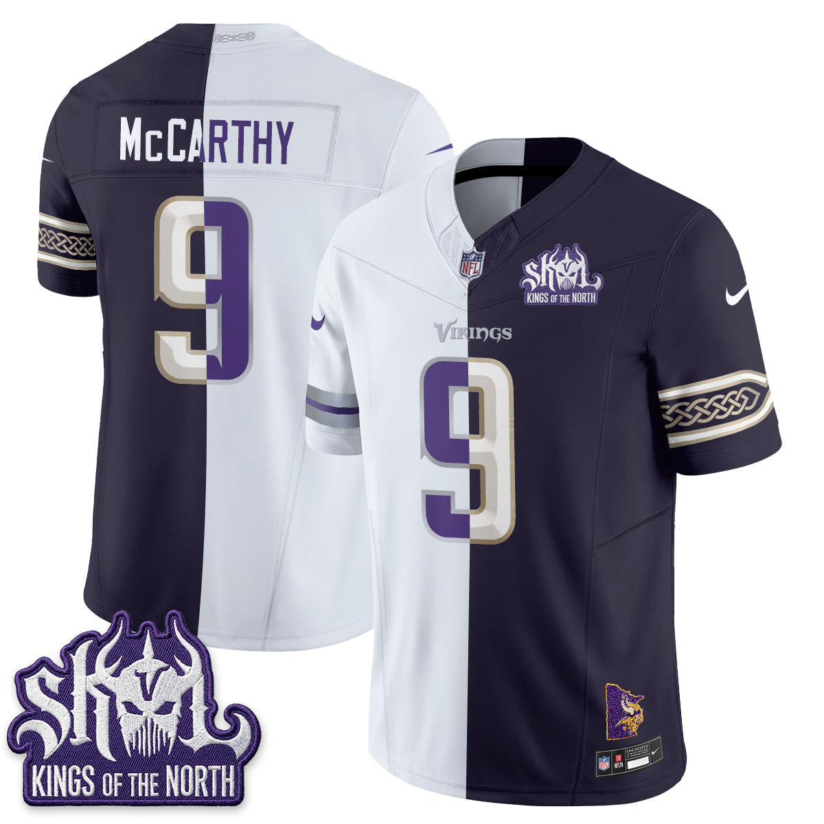 Minnesota Vikings Split Edition Vapor Jersey - Stitched