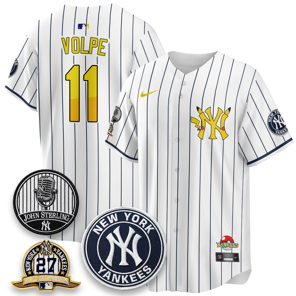 New York Yankees x PKM Cartoon Limited Jersey -  Stitched