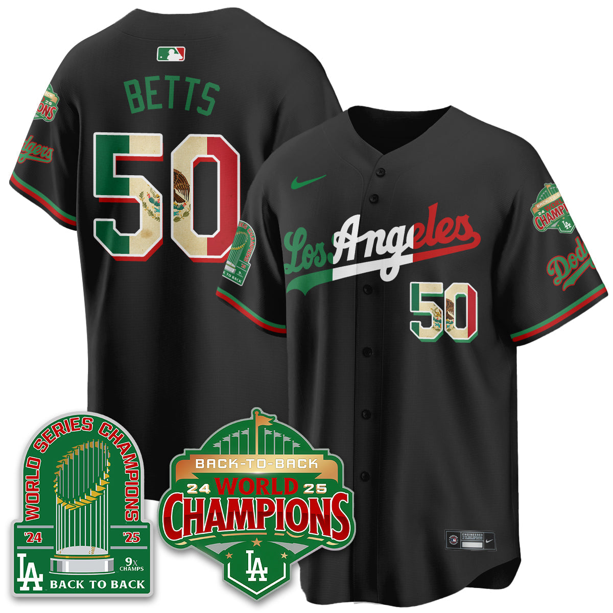 LAD Mexico Vapor Limited Jersey - 9x & B2B Champs - Stitched