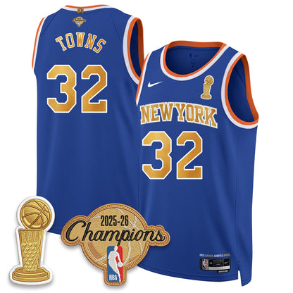 New York Knicks Champions Night Vapor Jersey - Stitched-NQD