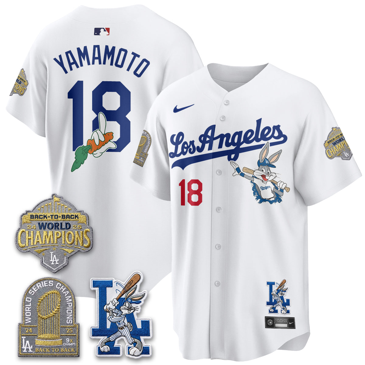 Los Angeles Dodgers Bunny Vapor Limited Jersey - All Stitched