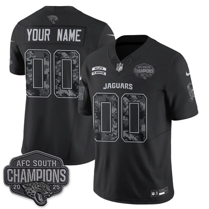 Jacksonville Jaguars 2026 Salute to Service V2 Vapor Custom Jersey - Stitched