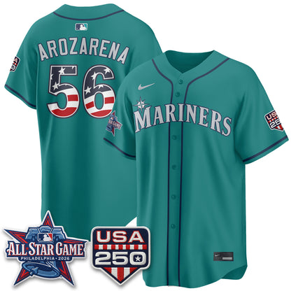 Seattle Mariners 2026 All Star Edition Vapor Jersey - Stitched