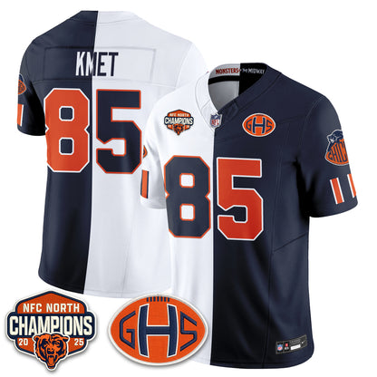 Chicago Bears 2026 Rivalries Split Edition Vapor Jersey - Stitched