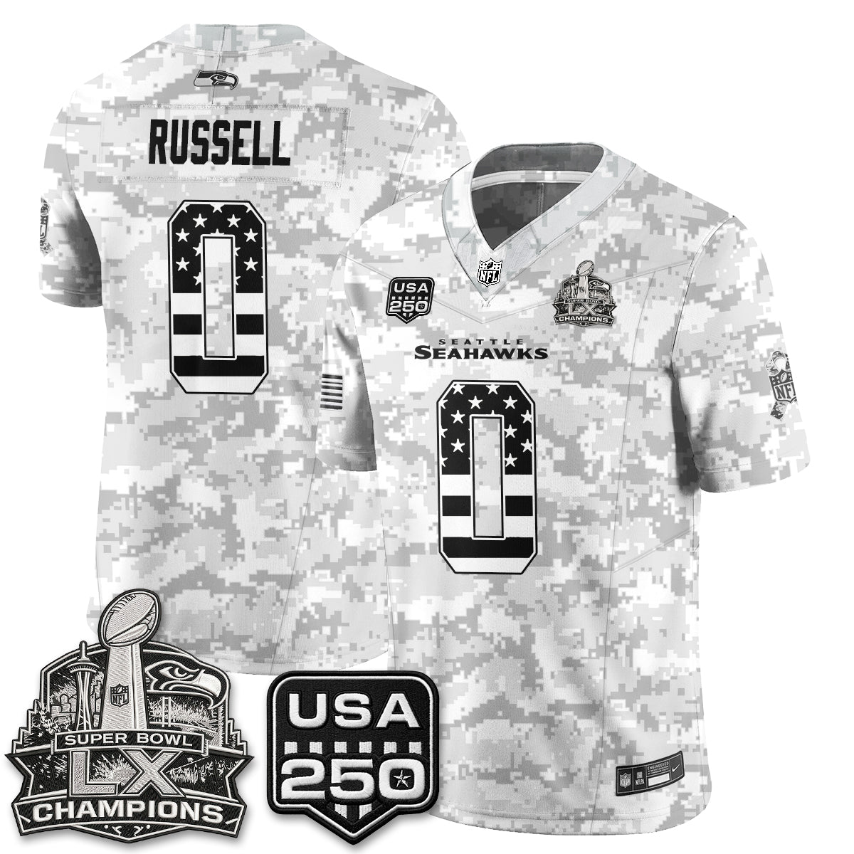 Seattle Seahawks 2026 Salute to Service Edition Vapor Jersey - Stitched-NQD