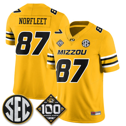 Missouri Tigers 100th Anniversary of Memorial Stadium Vapor Jersey - Stitched