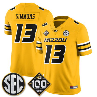 Missouri Tigers 100th Anniversary of Memorial Stadium Vapor Jersey - Stitched
