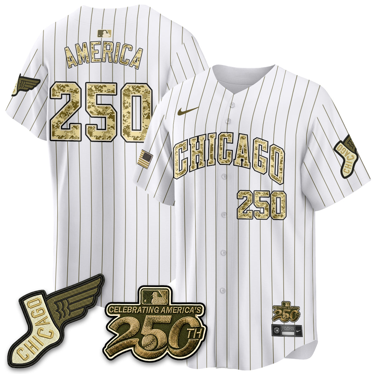 Chicago White Sox Armed Force Day 2026 Vapor Limited Jersey - Stitched