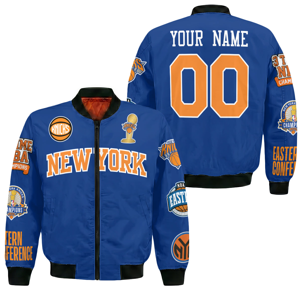 New York Knicks 2026 NBA Finals Champions Limited Edition Custom Bomber Jacket - Printed