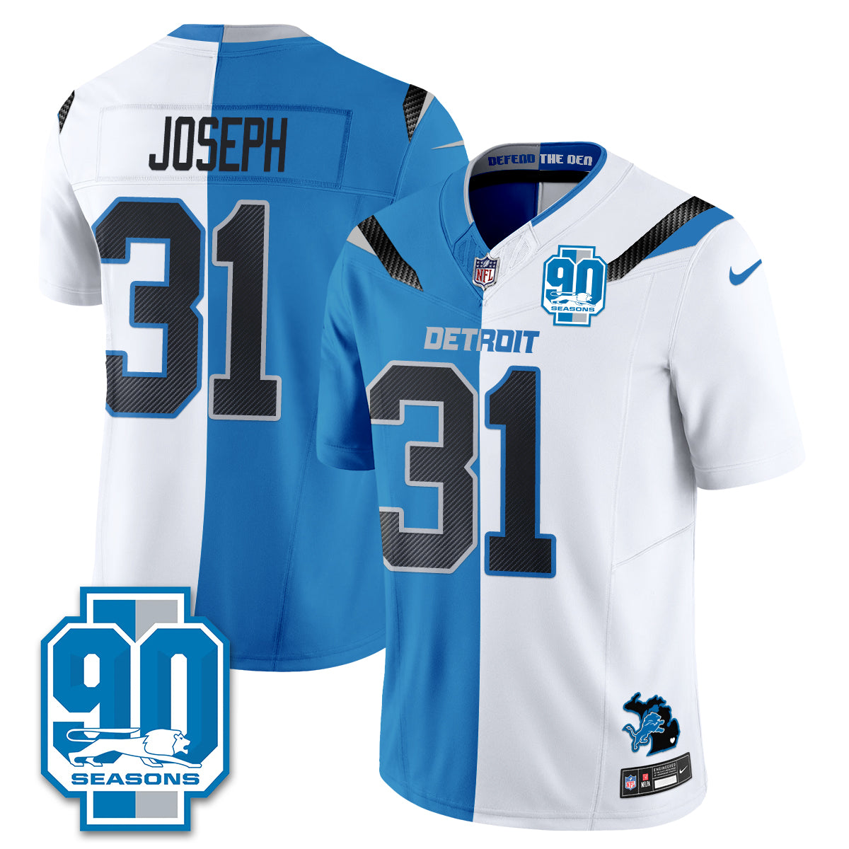 Detroit Lions Rivalries Split Edition Vapor Jersey - Stitched