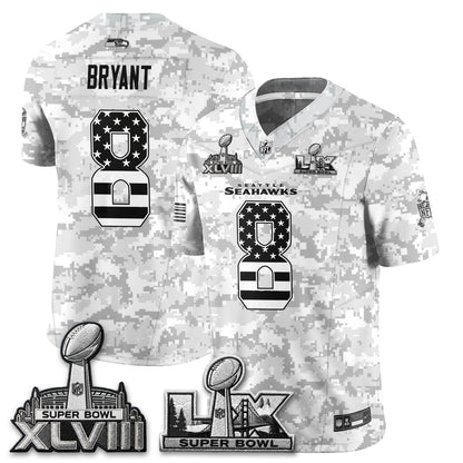 Seattle Seahawks 2026 Salute to Service Edition Vapor Jersey V2- Stitched
