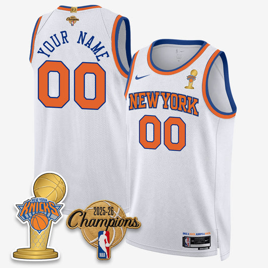 New York Knicks 2026 Basketball Champions Vapor Custom Jersey - Stitched