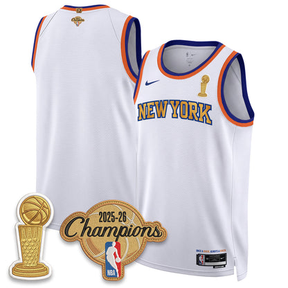New York Knicks Champions Night Vapor Jersey - Stitched-NQD