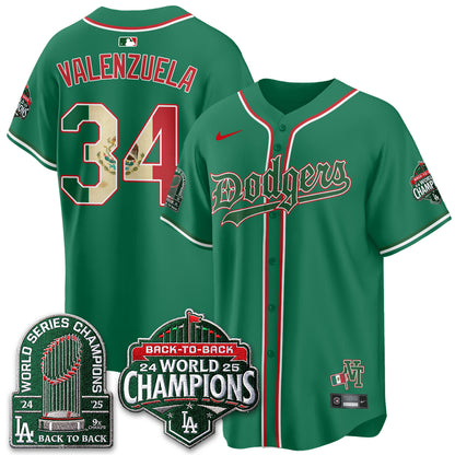 Los Angeles Dodgers x Mexico Style Vapor Jersey - Stitched