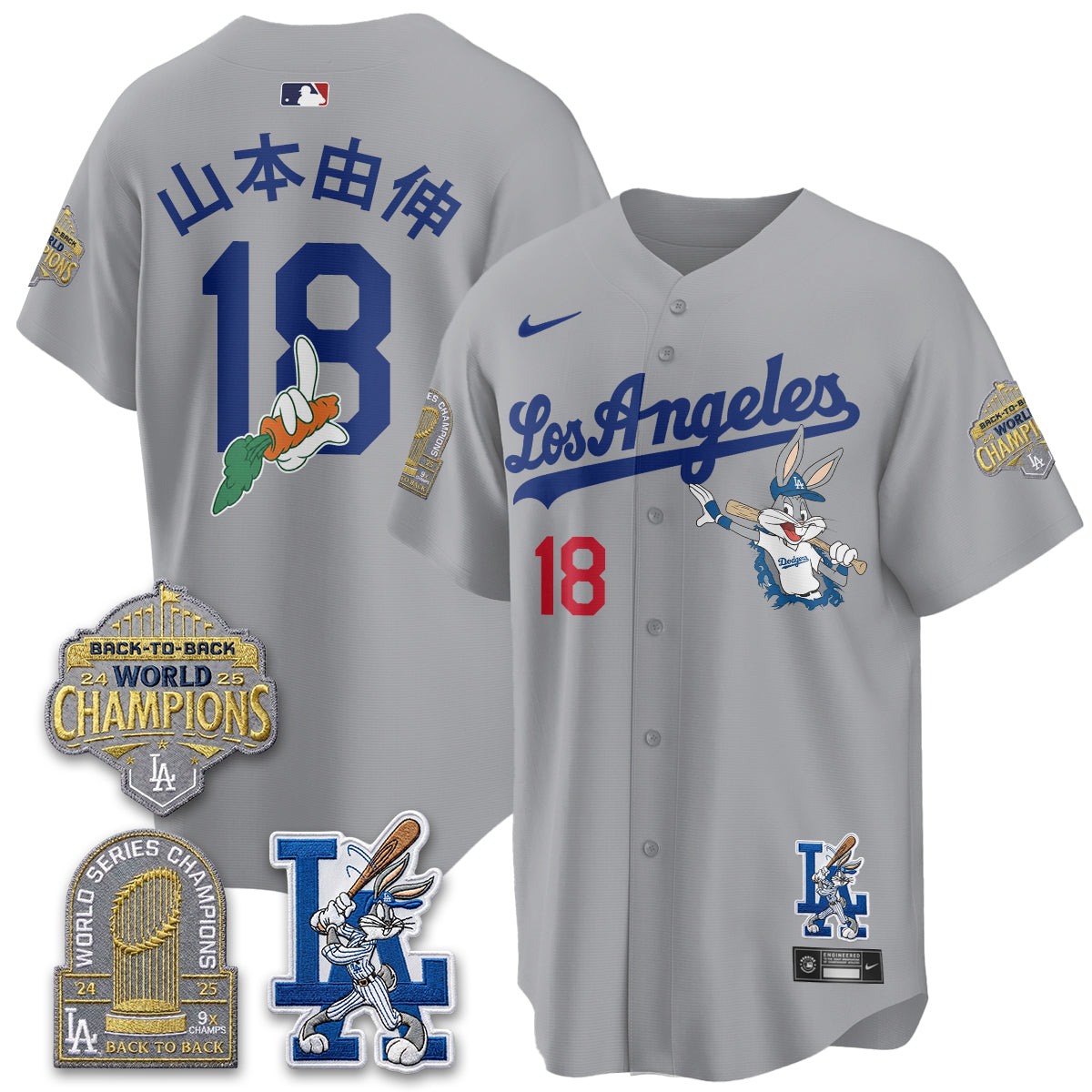 Los Angeles Dodgers Bunny Vapor Limited Jersey - All Stitched
