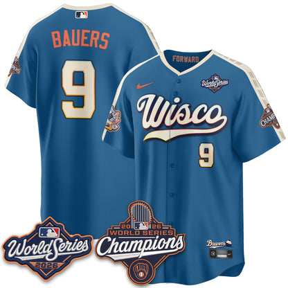 Milwaukee Brewers 2026 WS Champions Vapor Jersey - Stitched