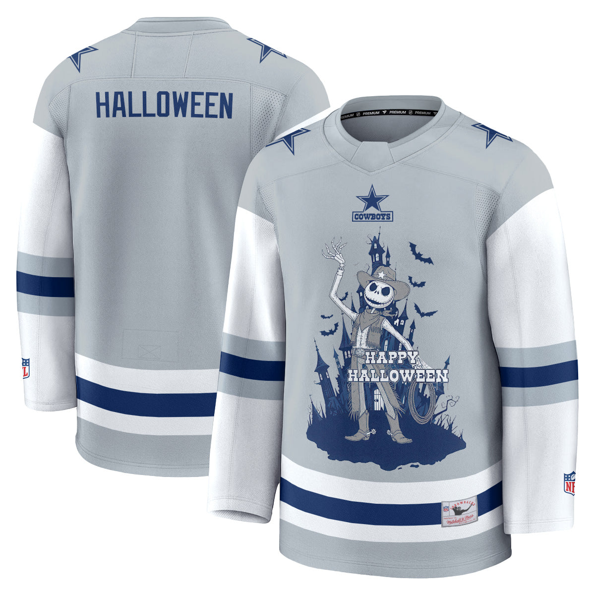 Dallas Cowboys x Nightmare Halloween 2026 Edition Hockey Jersey - Printed