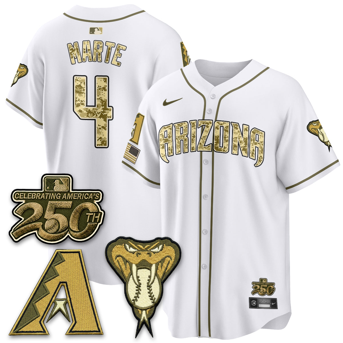 Arizona Diamondbacks Salute to Service 2026 Vapor Premier Limited Jersey - All Stitched