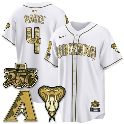 Arizona Diamondbacks Salute to Service 2026 Vapor Premier Limited Jersey - All Stitched