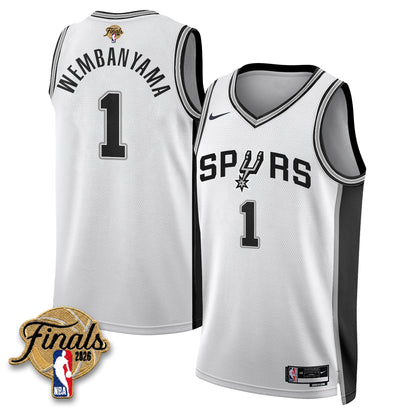 San Antonio Spurs 2026 NBA Western Conference Champions Vapor Jersey V2- Stitched