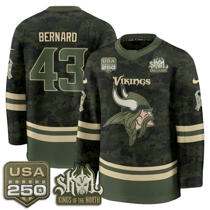 MIN 2026 Salute To Service Edition Hockey Jersey - Printed