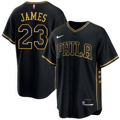Philadelphia 76ers LeBron James #23 Vapor Baseball Jersey - Stitched
