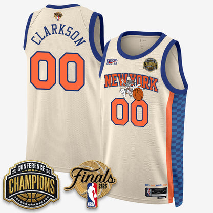 New York Knicks 2026 NBA Eastern Conference Champions x Looney Tunes Vapor Jersey V2- Stitched