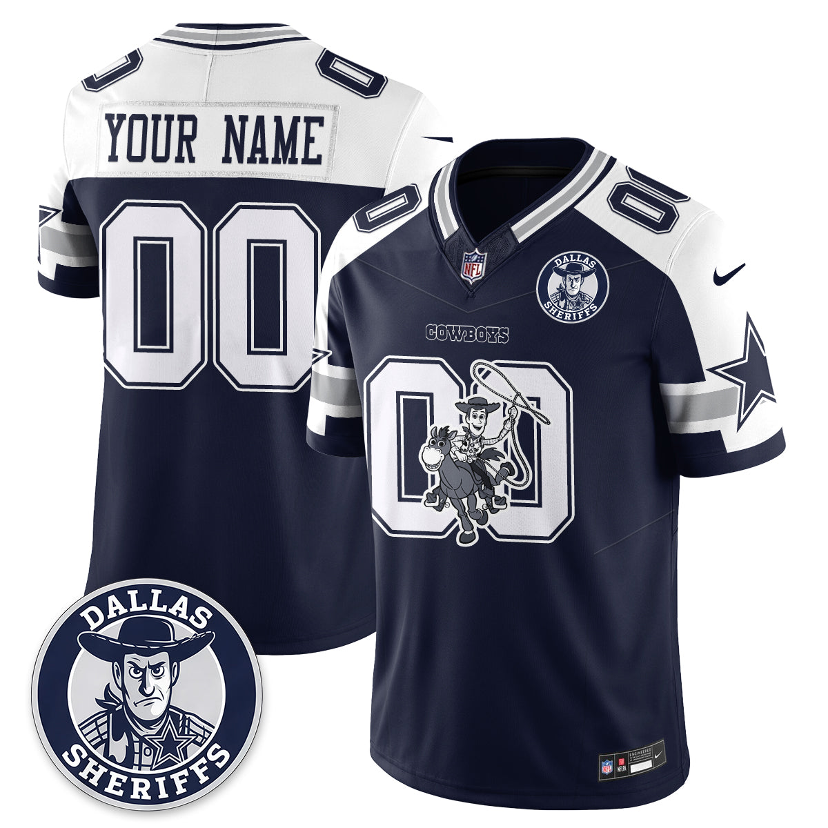 Dallas Cowboys x Toy Cowboy Edition Vapor Custom Jersey - Stitched