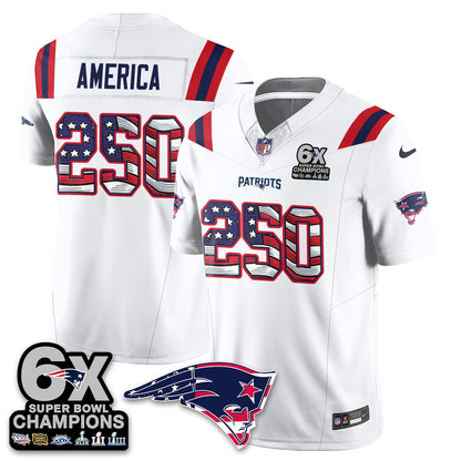 New England Patriots America Edition Vapor Jersey V2- Stitched