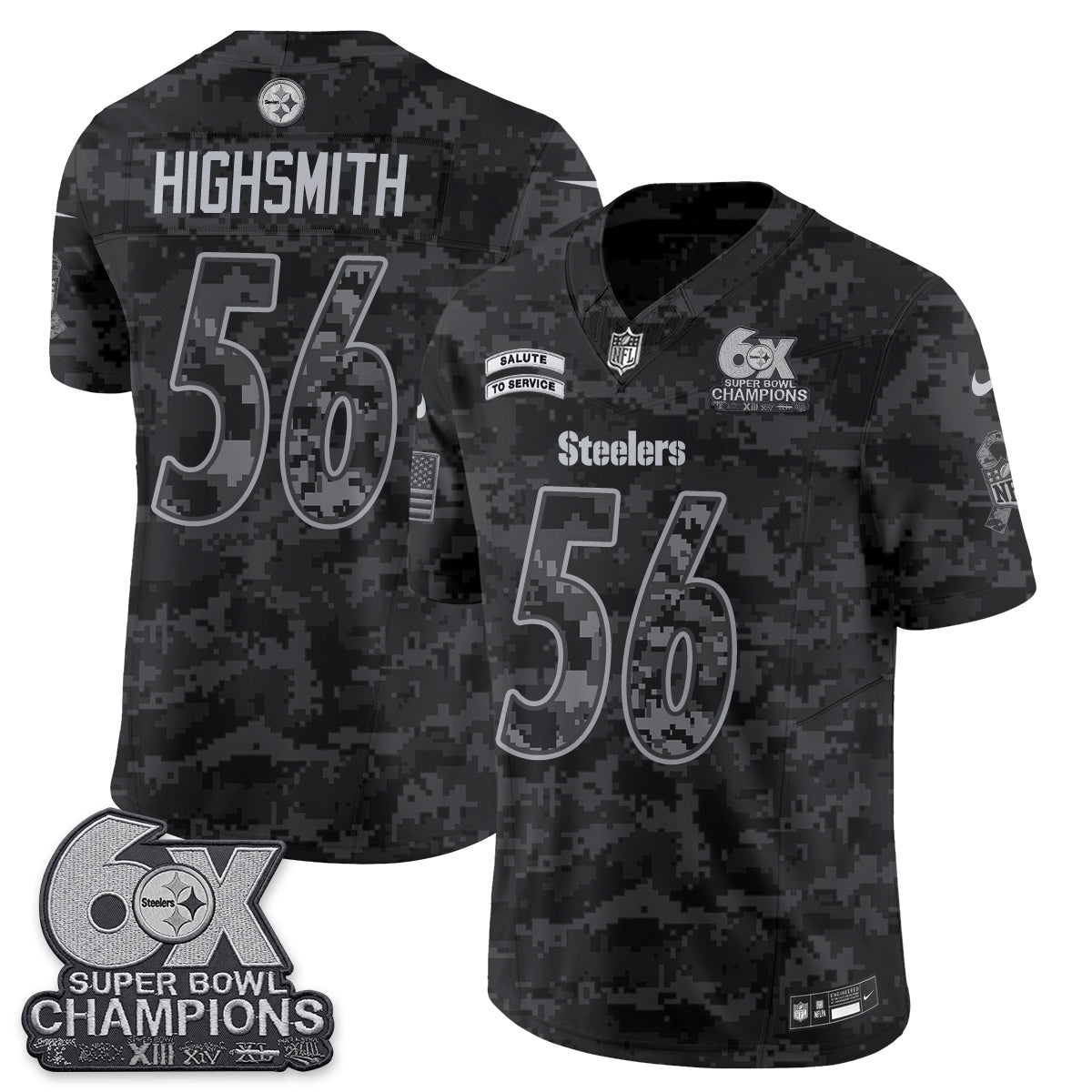 Pittsburgh Steelers 2026 Salute to Service Edition Vapor Jersey V3- Stitched-NQD